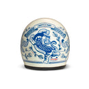 DMD Casque de moto ouvert à graphisme rétro