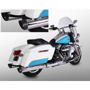 Miller Arlington Euro 4 Slip-On Mufflers for Harley 17-20 Touring (107" engine) / Polished / Slash Cut Matte Black  - Customhoj