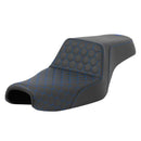 Saddlemen Step-Up Honeycomb for Harley 04-22 XL Sportster (with 7.9 / 12.5 liter tank) / Black / Blue  - Customhoj