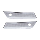 Vity's Design Diamond Saddlebag Latch Covers for Harley 14-25 Touring (exkl. 23-25 CVO; 24-25 Road Glide / Street Glide) / Chrome  - Customhoj