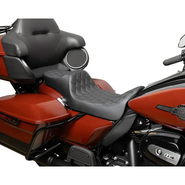 Drag Specialties Siège Predator III 2-Up Extended Reach pour Harley