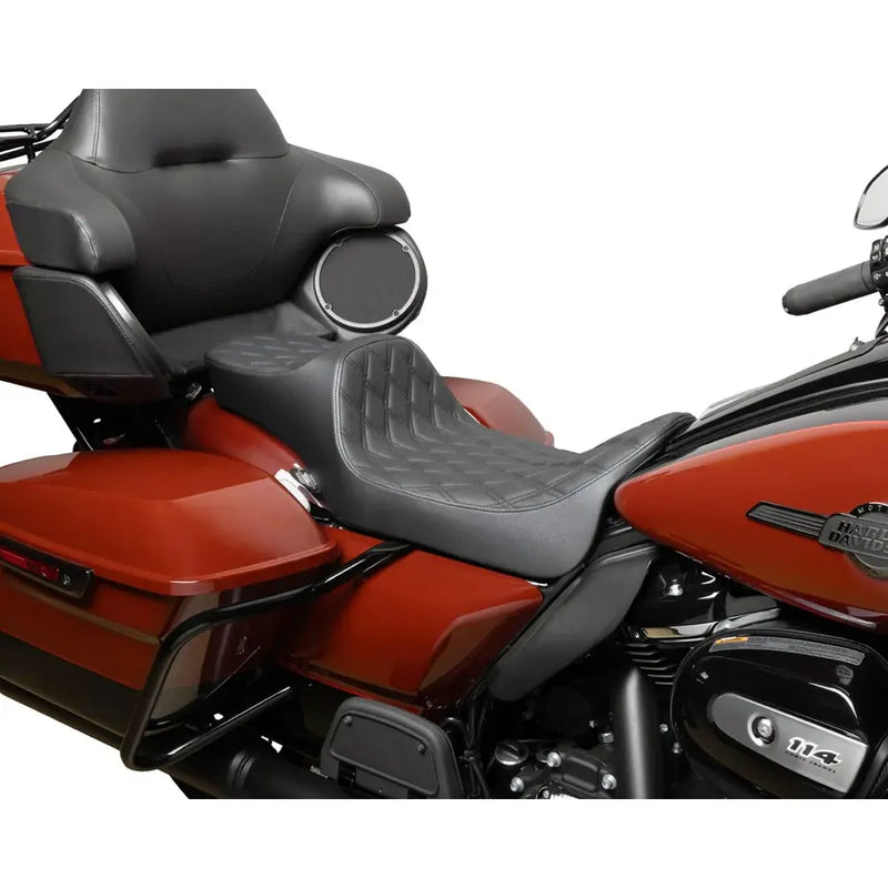 Drag Specialties Siège Predator III 2-Up Extended Reach pour Harley