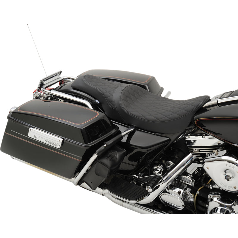 Drag Specialties Selle Caballero 2 places pour Harley 