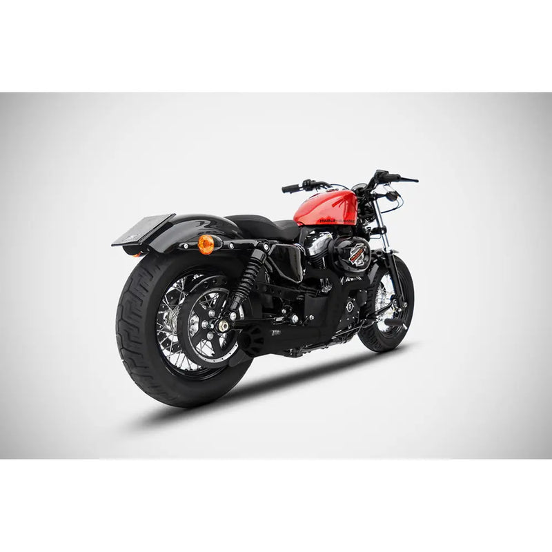 Zard 2into-1 Conical Euro 3 E3 Exhaust System for Harley