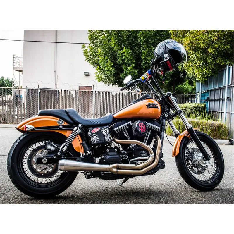 Système d'échappement 2 en 1 Bassani Road Rage III en inox pour Harley