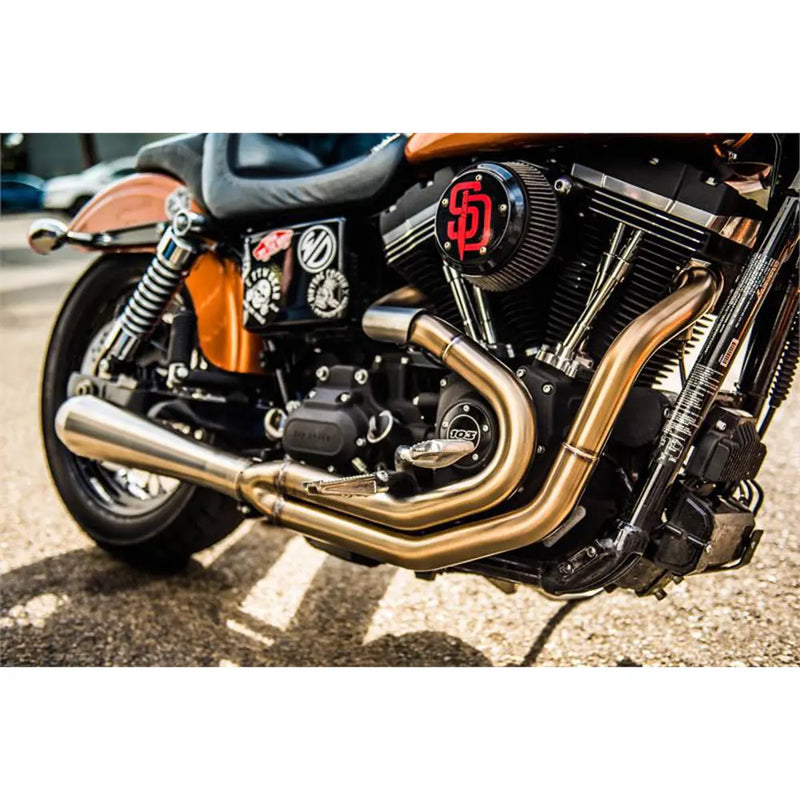 Système d'échappement 2 en 1 Bassani Road Rage III en inox pour Harley