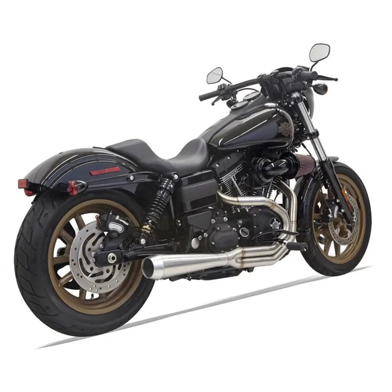 Système d'échappement 2 en 1 Bassani Road Rage III en inox pour Harley