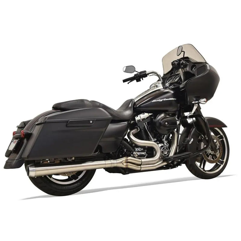 Système d'échappement Bassani Road Rage III Long Stainless 2into-1 pour Harley