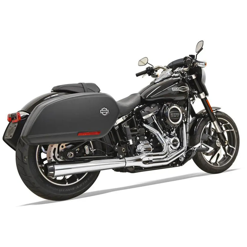 Bassani Road Rage Long Megaphone 2into-1 Exhaust System for Harley