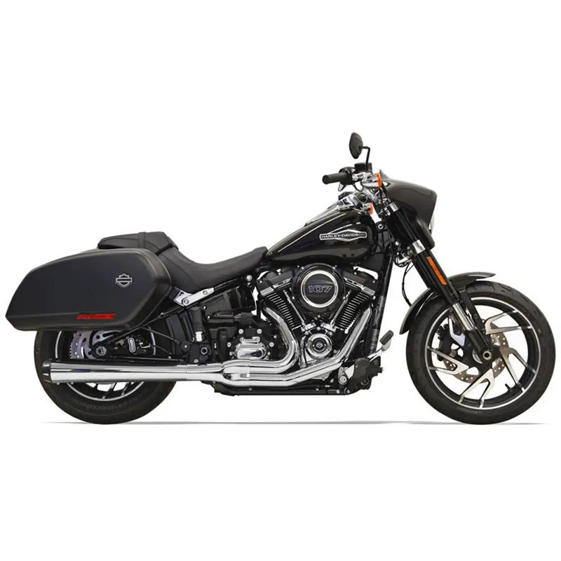 Bassani Road Rage Long Megaphone 2into-1 Exhaust System for Harley