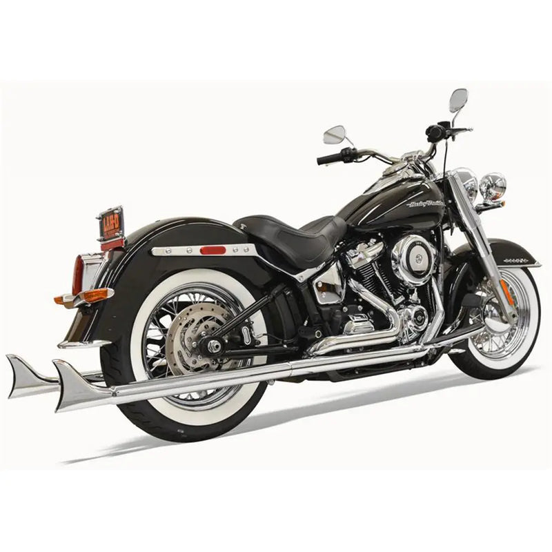 Bassani Fishtail True Dual Exhaust System pour Harley