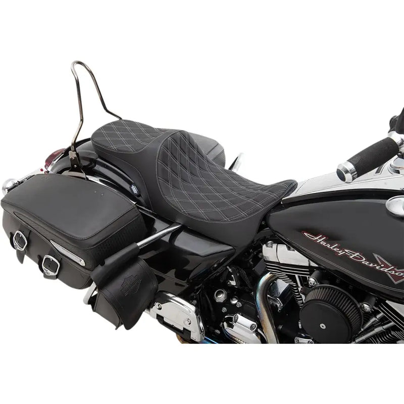 Drag Specialties Selle Predator III 2-places pour Harley 