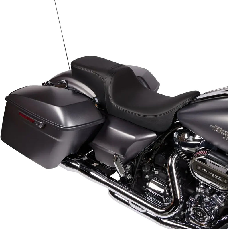Drag Specialties Siège Performance Predator 2-Up avec dossier et repose-pieds pour Harley