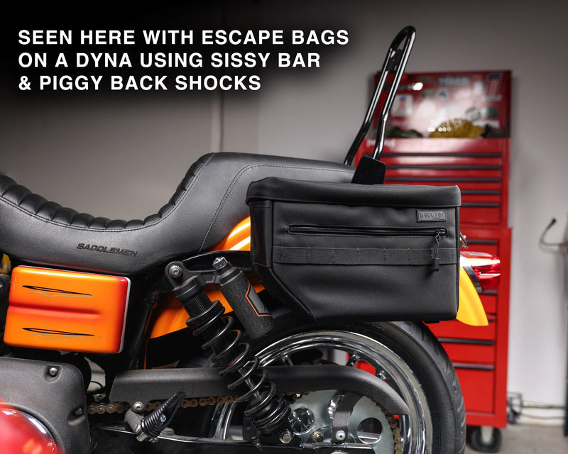 Supports de sacoches à fixation rigide Thrashin Supply pour Harley