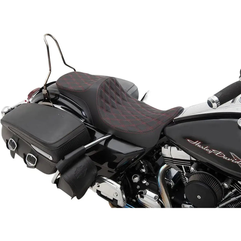 Drag Specialties Selle Predator III 2-places pour Harley 