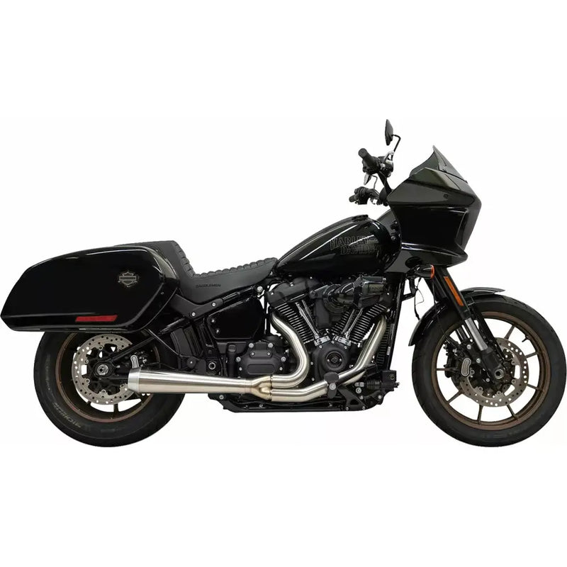 Système d'échappement 2 en 1 Bassani Road Rage III en inox pour Harley