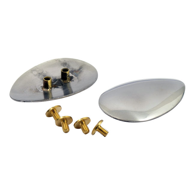 MCS Garniture de sacoche Nickel Spoon pour Harley