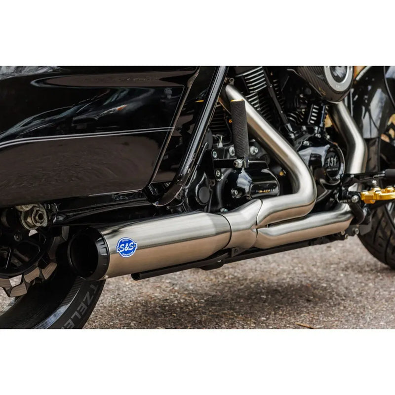 S&S Système d'échappement 2 en 1 en acier inoxydable Qualifier pour Harley