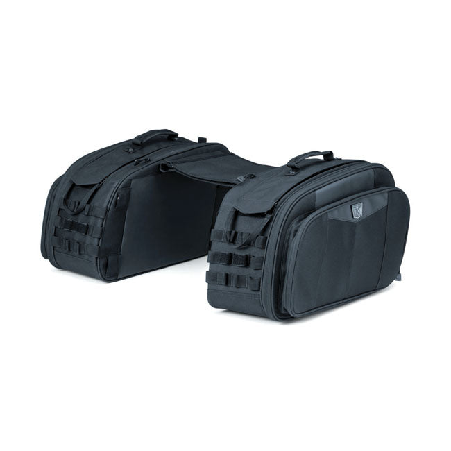 Kuryakyn Ensemble de sacoches de moto Momentum Outrider 52L à rabat