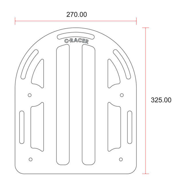 C-Racer Porte-bagages universel pour moto n° 1