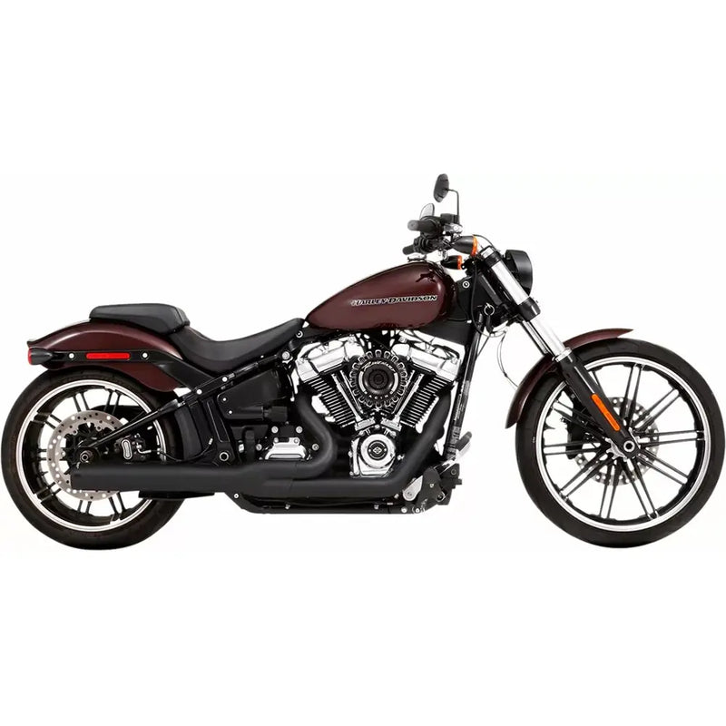 Système d'échappement Rinehart 2-into-1 Noir M8 pour Harley