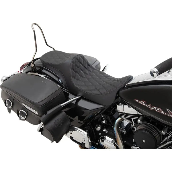 Drag Specialties Selle Predator III 2-places pour Harley 