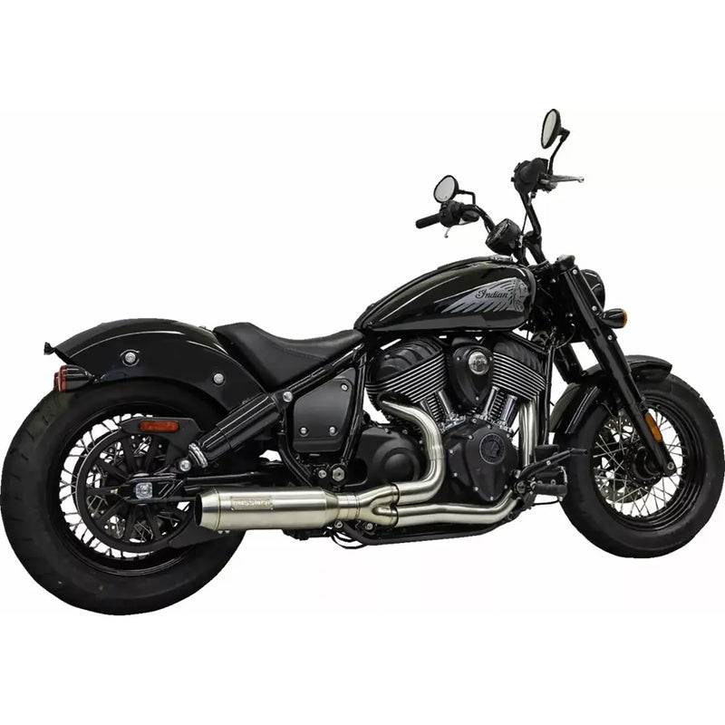 Système d'échappement Bassani Ripper Super Bike 2 en 1 en inox pour Indian