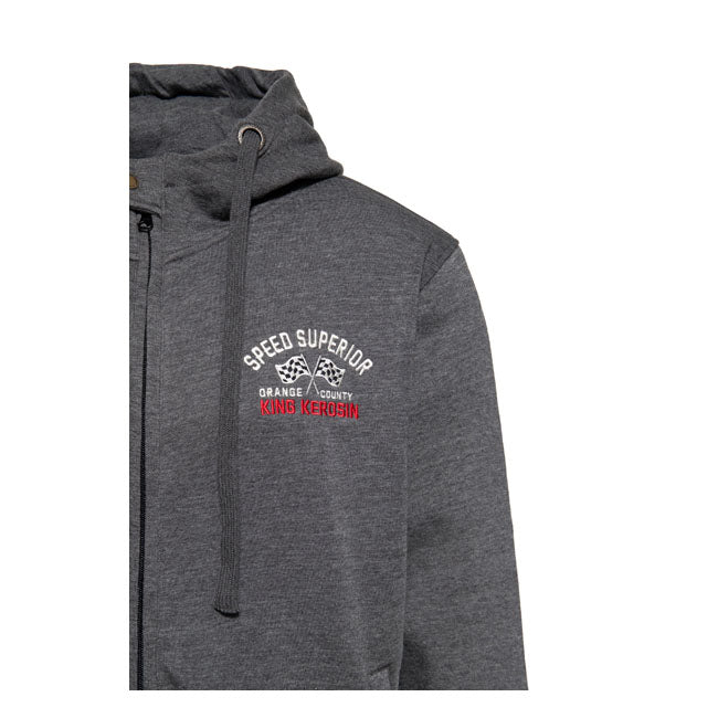 King Kerosin Sweat à capuche zippé Speed King