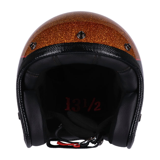 13 1/2 Skull Bucket Open Motorcycle Helmet