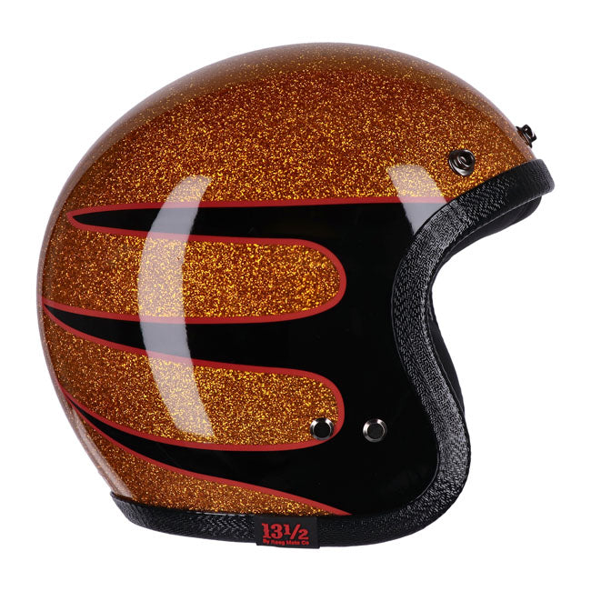 13 1/2 Skull Bucket Open Motorcycle Helmet