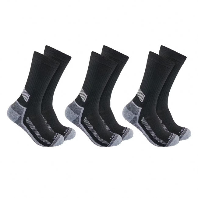 Carhartt Lot de 3 chaussettes creuses Force Midweight