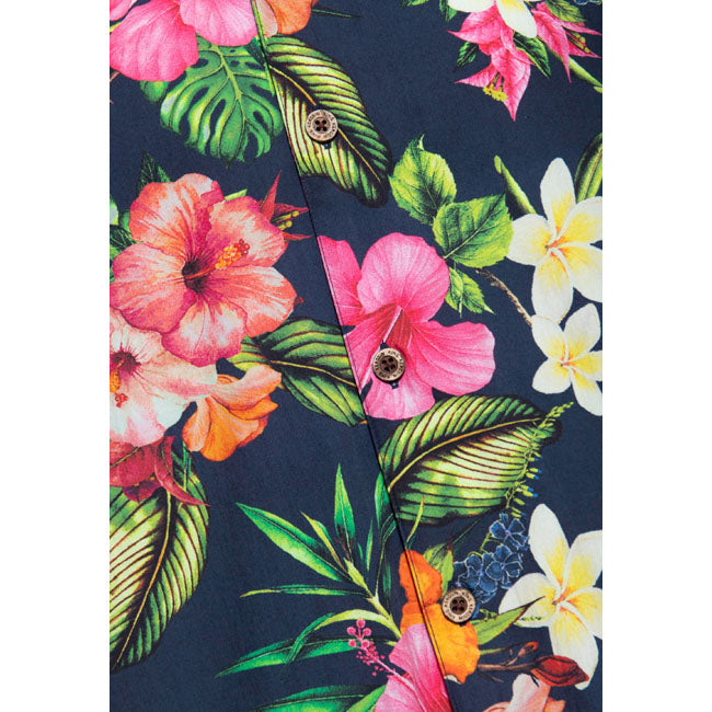 King Kerosin Chemise Tropcial Flowers Hawaii