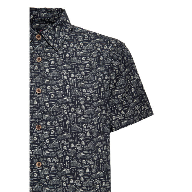 King Kerosin Chemise à manches courtes Biker Soul
