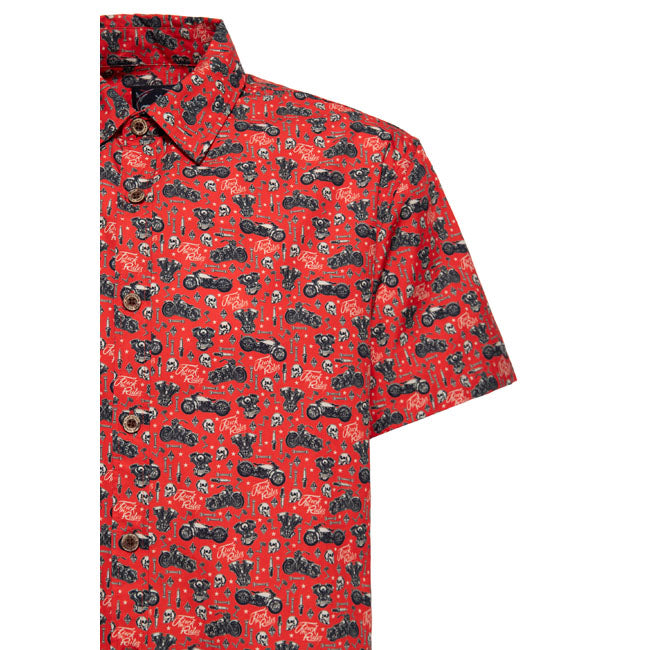 King Kerosin Chemise à manches courtes Biker Soul