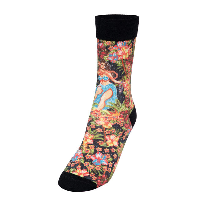 King Kerosin Chaussettes Hula Girl