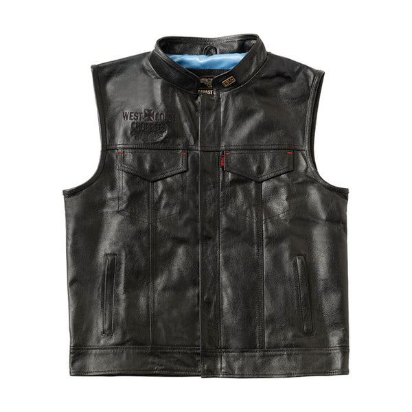 West Coast Choppers x 13 1/2 Gilet moto en cuir Dominator