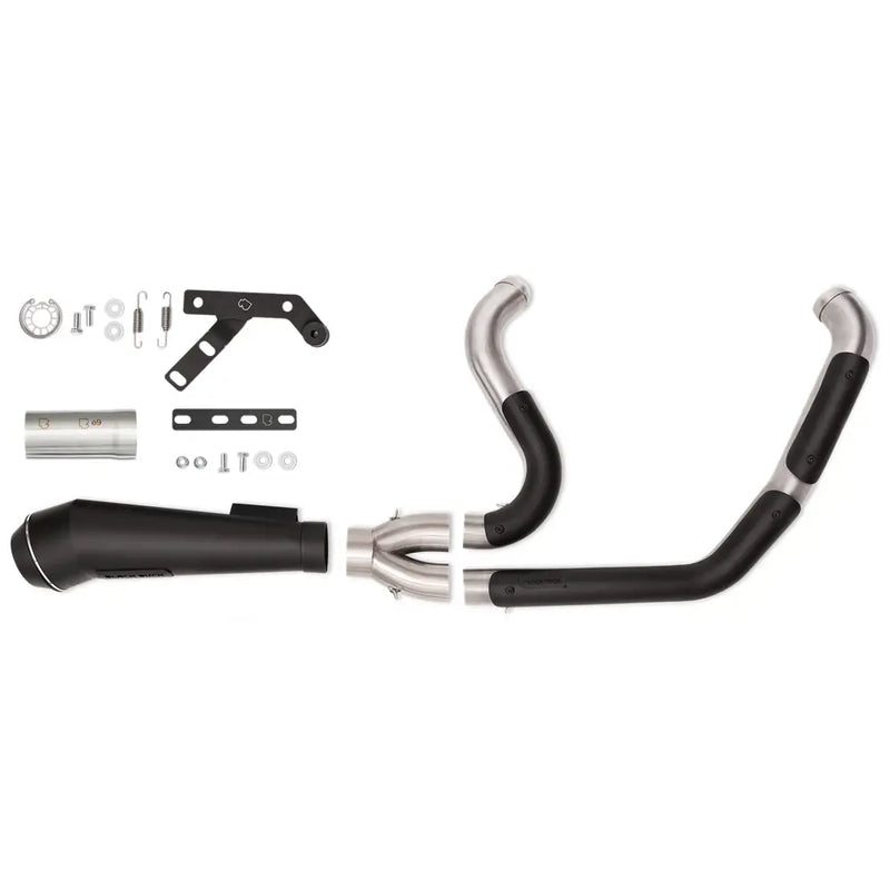 Echappement 2 en 1 Black Duck Fighter EC Euro Approved pour Harley