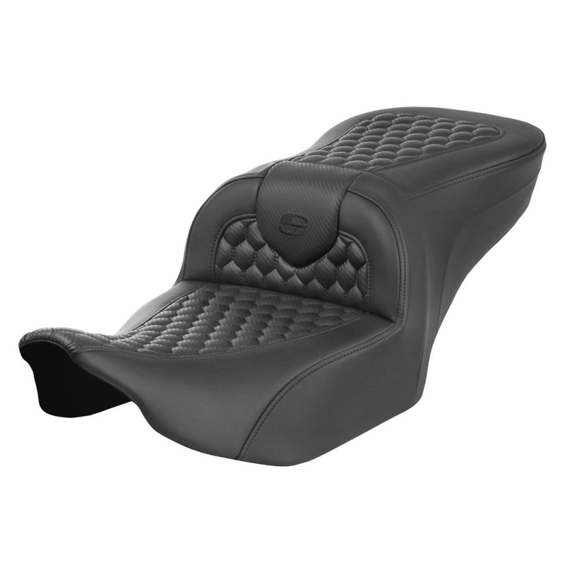 Saddlemen Roadsofa Siège nid d'abeille à portée étendue pour Harley