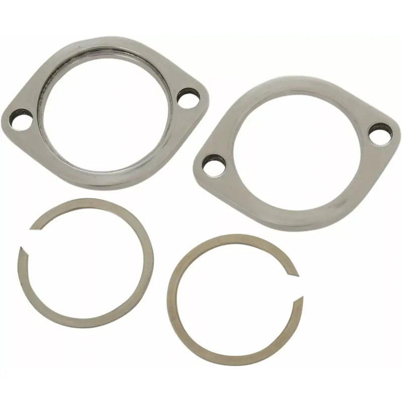 Drag Specialties Brides d'échappement Early Style & Retainer Set pour Harley