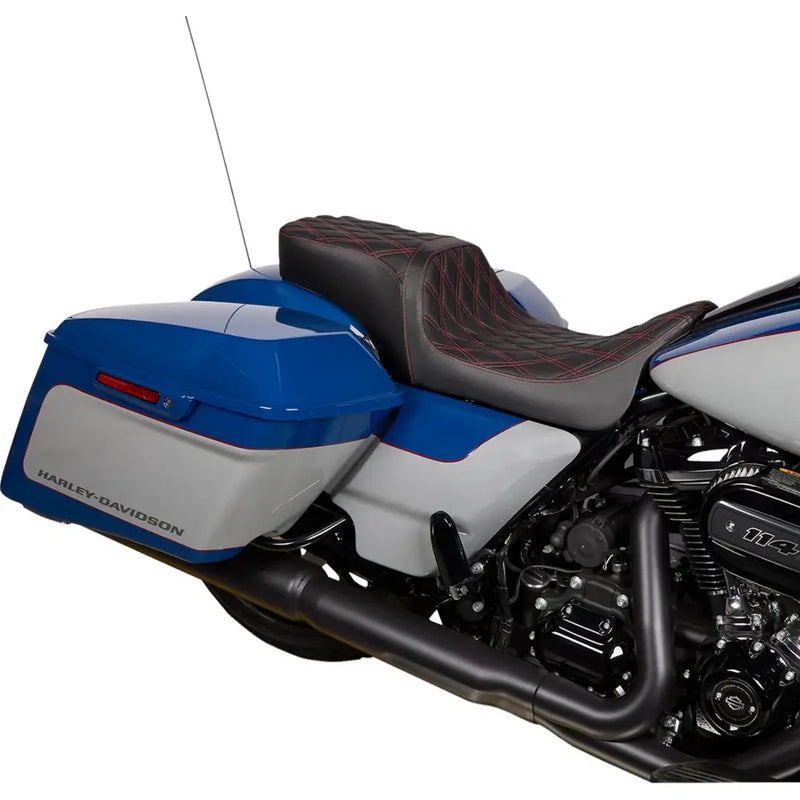Drag Specialties Selle Performance Predator 2-Up pour Harley 