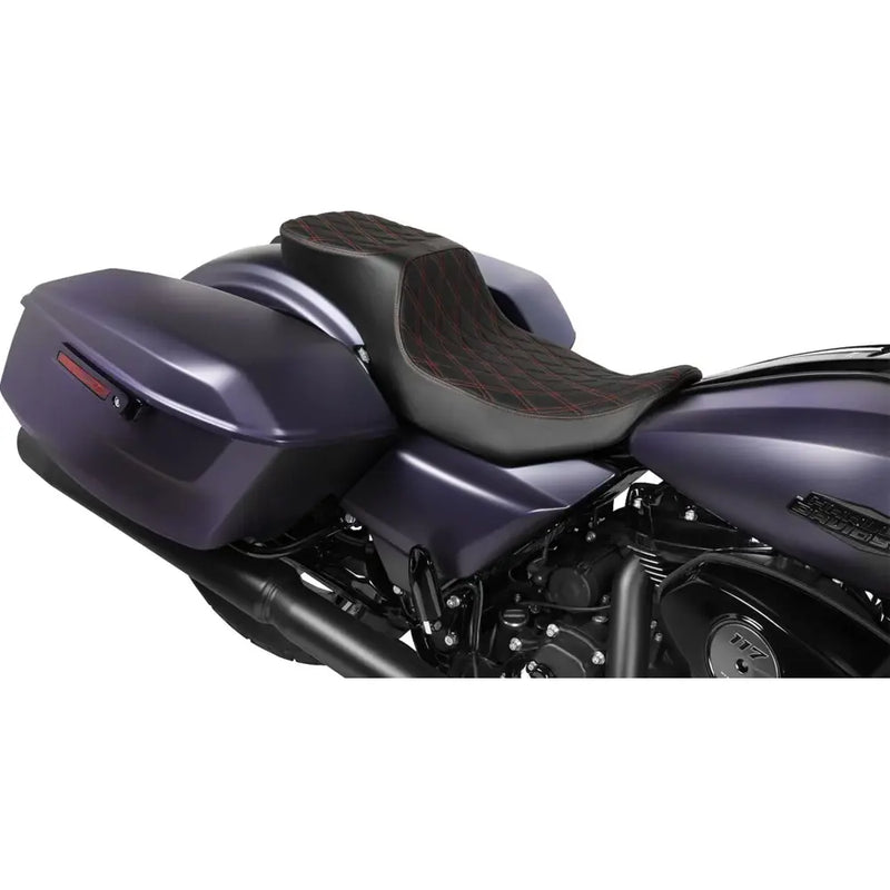 Drag Specialties Siège Performance Predator 2-Up à portée étendue pour Harley
