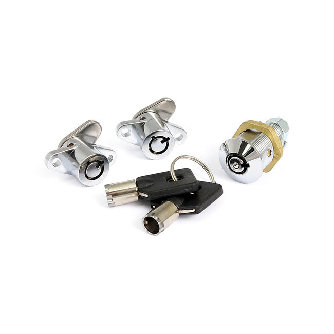 MCS Jeu de serrures pour sacoches rigides et coffre Tour-Pak pour Harley
