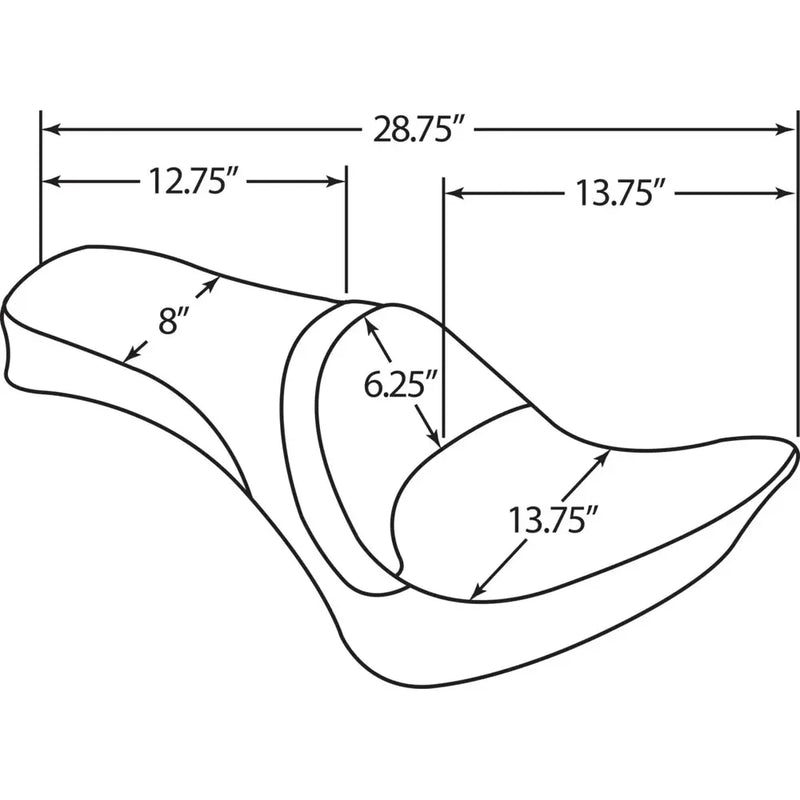 Drag Specialties Siège double One Piece pour Harley