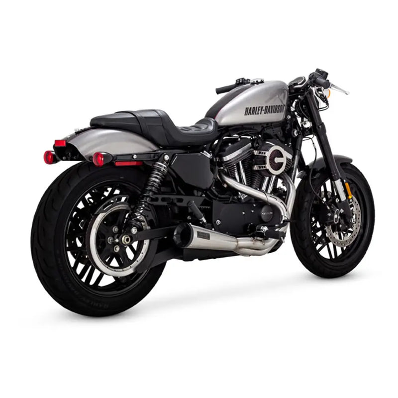 Vance & Hines Echappement 2 en 1 en inox pour Harley