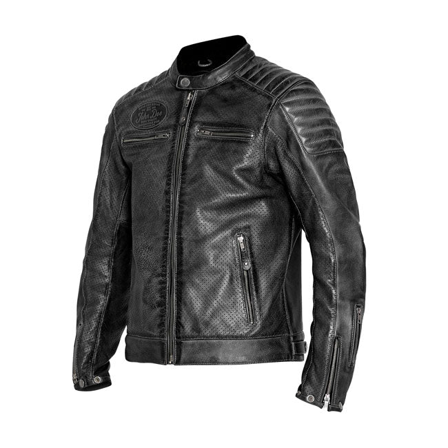 Veste de moto en cuir Storm de John Doe