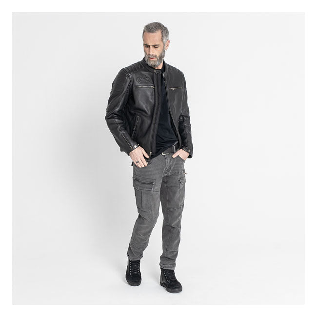 Veste de moto en cuir Storm de John Doe