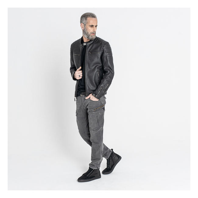 Veste de moto en cuir Storm de John Doe