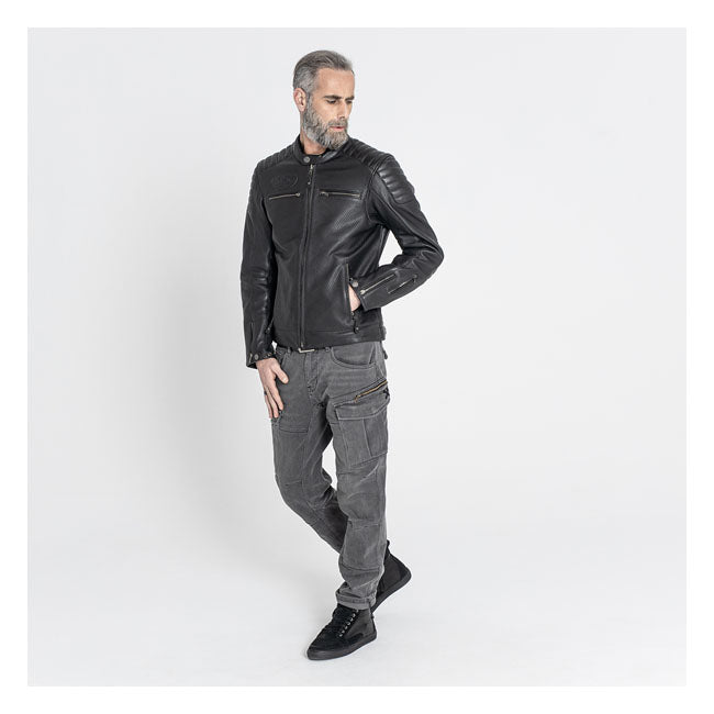 Veste de moto en cuir Storm de John Doe