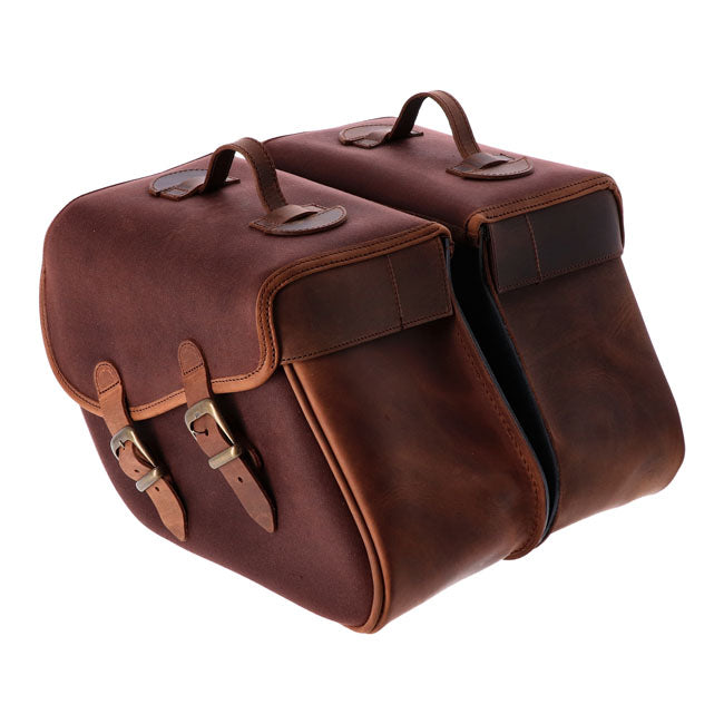 Longride Ensemble de sacoches de moto Heritage 23L à fixation rapide