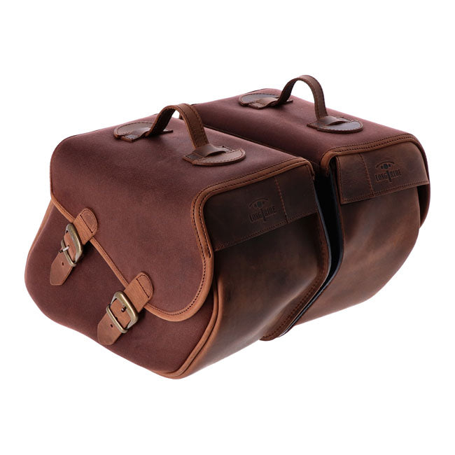 Longride Ensemble de sacoches de moto Heritage 23L à fixation rapide